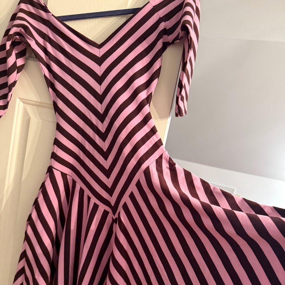 O.G. Betsey Johnson Y2k Off-the-shoulder Skater Dress